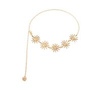 ORFOFE Metal Sun Waist Chain for Women Lightweight Belly Belt Body Jewelry Summer Fashion Accessory Waist Beads Bikini Chain