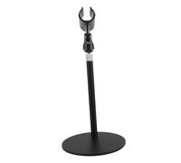 ORFOFE Microphone Compact and with Compatible Desk for Microphones for Home Mic Use Desktop Absorption Adjustable Stand round Metal Base Shock, Mini Holder Clutter-free