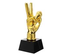 ORFOFE Microphone Trophy Music Competition Award Vintage-inspired Resin Microphone Shaped Trophy with Golden Crystal Finish for Event Hosts and Djs at Music Themed Birthday Parties