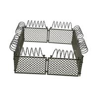 ORFOFE Military Miniature Fence for DIY Micro Landscape and War Scene Adornments Easy to Build Plastic Mini Fences for Dollhouse Accessories Prison and Fairy Garden Decorations
