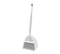 ORFOFE Mini Broom and Dustpan Set Adjustable Lightweight Housekeeping Tool Prop Safe Polished Edges for Home Cleaning Fun Random Color