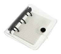 ORFOFE Mini Coil Notepad with Three Holes, Simple and Stylish Pvc Memo Book for Daily Notebooks, Portable Paper and Alloy Material, for Travelers and Teachers