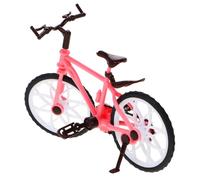 ORFOFE Mini Dirt Bike for Boys with Interchangeable Parts Vintage Miniature Bicycle Model Ornament for Dollhouse Decor Creative Finger Scooter Safe Friendly Material Birthday Party Favor