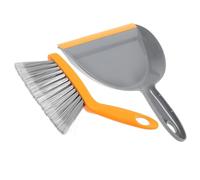 ORFOFE Mini Dustpan and Brush Set for Desktop Cleaning Small Natural Whisk Broom with Dustpan Lightweight Compact Sweeping Kit for Keyboard Table Home and Office Dust Removal