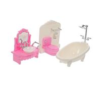 ORFOFE Mini House Furniture Micro Bathroom Accessories for Dollhouse Realistic Mini Toilet Sink and Bathtub Ornaments Lifelike Micro Scene Props for Photography and Models