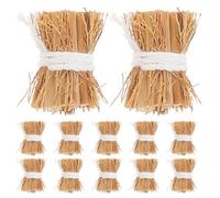 ORFOFE Mini Straw Hay Bales 12Pcs 2.5Cm Decorative Haystack for DIY Crafts and Photography Props Garden Scenery Micro Landscape Decoration