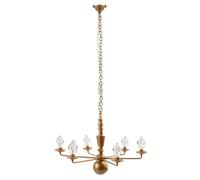 ORFOFE Miniature Chandelier Sand Table Decorative Lamp with Warm Yellow LED Light, Hanging Luminous Ceiling Lamp for Dollhouse Furniture Accessories and Model Layout