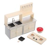 ORFOFE Miniature Dollhouse Kitchen Playset Compact Pretend Induction Stove Cookware for Safe Role Play Accessories for Boys