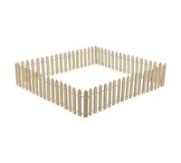 ORFOFE Miniature Fence Reptile Cage Decor Beige Wood Landscape Ornament | Gecko Breeding Enclosure, Mini Garden Border Styling, Pet Accessory for Display Settings