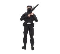 ORFOFE Miniature Policeman Resin Figure Scale Authentic Micro Landscape Ornament for Desktop Scene Crafting Collectible Halloween Decoration Model