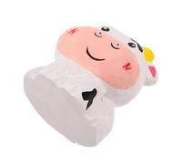 ORFOFE Miniature Wooden Cow Figurine Cute Farm Animal Ornament for Office Home Classroom Desk Decoration Compact Handcrafted Wood Statue with Artistic Rural Charm and Wear-resistant Small
