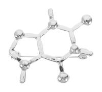 ORFOFE Molecular Chemistry Brooch Pin Safety Badge Science-themed Metal Pin for Students and Teachers, Molecular Structure Shape Accessory for Collars and Clothing Decoration