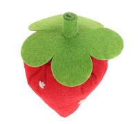 ORFOFE Montessori Inspired Felt Strawberry Soft Plush Artificial Strawberry for Play Kitchen and Bedroom Decor Versatile Faux Fruit Prop for Table Centerpieces and Home Display