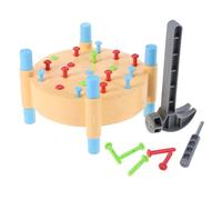 ORFOFE Montessori Training Hammering and Pounding for Hand-eye Coordination and Motor Skills Development Bright Colorful Educational Activity Table for Early Learning and Family Play