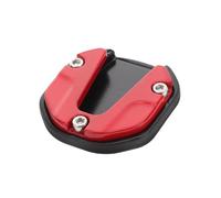 ORFOFE Motorbike Kickstand Extension Pad Red Enlarged Side Stand Base Anti-slip Support Plate for Electric Bikes Quick Installation Fit Stable Parking Side Stand