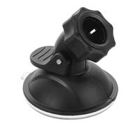 ORFOFE Motorcycle Windshield Sports Camera Holder for Dash Cam, 360-Degree Rotatable Ball Head, Strong Suction Cup, Driving Mount, Black Plastic