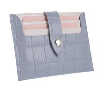 ORFOFE Multi-Card Slot Pu Cards Holder Leather Cards Organizer for Bus Id Holder Protective Sleeve for Trading and Revision