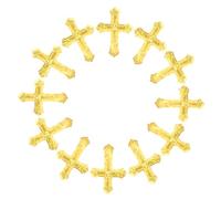 ORFOFE Multi-color Metallic Cross Confetti for Baptism Table Scatter Christening and Wedding Decorations Plastic Glitter Scatters for Birthday Party and Communion Celebrations