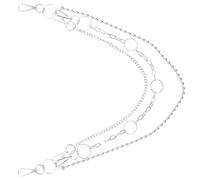 ORFOFE Multi-layer Punk Waist Chain Heavy Duty Metal Pants Chain for Men and Women Hip-hop Motorcycle Pocket Keychain Fashionable Trousers Accessory