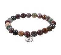 ORFOFE Natural Agate Beaded Bracelet for Moms Elegant Wrist Charm Mother's Day Unique Design and Smooth Finish