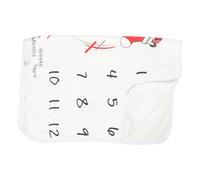 ORFOFE Newborn Photography Flannel Wrap Blanket 70x100cm Monthly Marker Photo Prop Soft Background Carpet for Hundred Day Banquet