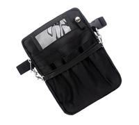 ORFOFE Nurse Shoulder Bag Black Multipurpose Medical Waist Tool Organizer with Compartments for Nurses Doctors Gardeners Convenient Storage Pouch