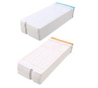 ORFOFE Office Time Recorder Cards Simple and Convenient to Use Paperboard Material 200 Sheets Staff Attendance Payroll Clocking Cards for Monthly Work Attendance