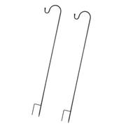 ORFOFE Outdoor Plant Hangers Shepherds Hook 2Pcs 8Mm Iron Rod 90Cm Garden Stakes for Lanterns and Floral Basket Display