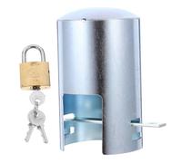 ORFOFE Outdoor Water Faucet Lock Single-Open Design Anti-Theft Garden Tap Protection Cover Easy to Install Weather-Resistant Locking Kit for Spigots