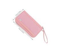 ORFOFE Oxford Cloth Passport Holder with RFID Blocking Compact Travel Organizer for Women Men Card Organizer for Boarding Passes and Ids Portable Document Bag for Secure Airport Access