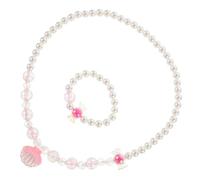 ORFOFE Pearl Chain Collarbone Necklace for Pink Shell Pearl Jewelry Back Chain Ornament Party Accessory Comfortable and Stylish