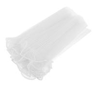 ORFOFE Pearl Edge Flower Wrapping Mesh Paper 28cm x White Wrinkled Netting Floral Bouquet Packaging DIY Florist Supplies for Wedding Valentine’s Day Halloween