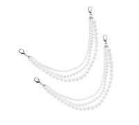 ORFOFE Pearl Shoe Chain Jewelry for Women Lightweight Shoe Charms with Handmade High Gloss Pearl Design for Sneakers and Boots Chic Decorative Accessory for Unique Outfit Style