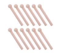 ORFOFE Pegboard Wood Hangers 12pcs Round Wooden Peg Hooks for Workshop and DIY Projects, Versatile Hanging Solutions (13x2.2x1.5 cm