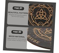 ORFOFE Pendulum Board for Divination Witch Altar Decoration Solid Dowsing Divination Board for Beginners Metaphysical Spirit Craft Supplies