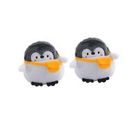 ORFOFE Penguin Change Purse 2pcs Set Portable Coin Bag with Adorable Penguin Pattern for Women Vintage Style Small Wallet Practical Storage Pouch for Daily Use