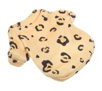 ORFOFE Pet Coat for Dogs Cats Warm Fleece Apparel Cartoon Print for Breeds for Daily Walking Outdoor Activities Leopard Print