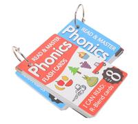 ORFOFE Phonics English Spelling Cards with Matching Letter Flashcards for Tear-resistant Laminated Learning Tool to Develop Memory Strategic Thinking and Word Recognition Skills