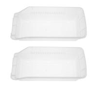 ORFOFE Pill Organizer Boxes 2Pcs White Plastic - Stackable Open Front Medication Sorting Bins for Professional Medical Supply and Home Use