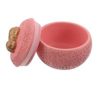 ORFOFE Pink Small Cement Pet Urn for Dogs and Cats Ashes Keepsake Box with Smooth Texture Portable Memorial Remembrance Urn for Funeral and Cremation Memorial Storage