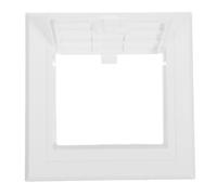 ORFOFE Plastic Access Panel with Hinged Door 100x100mm Wall Hole Cover Plate for Plumbing and Ceiling Inspection, White PVC Repair Cover Suitable for Drywall Maintenance