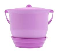 ORFOFE Plastic Chamber Pot with Non-Slip Base Smooth Edges for Elderly Disabled Home Hospital Portable Urinal Bed Pan Potty Random Color