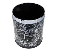 ORFOFE Plastic Marble Pattern Trash Bin with Lightweight Design round Shape, Easy to Move Kitchen Garbage Container Suitable for Office and Home Use