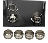 ORFOFE Plastic Stove Knob Covers Gas Knob Cover for Children Safety Prevent Fire and Gas Leakage Sturdy Pc Material Kitchen Stove Protection for Baby 6Pcs Set