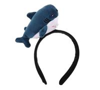 ORFOFE Plush Shark Fin Headband Dark Blue Ocean Theme Animal Hair Accessory for Birthday Party Park Trips Fun Underwater Costume