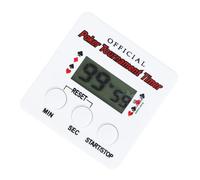 ORFOFE Poker Countdown Timer for Poker Games with 99 Minutes 59 Seconds Capacity, Compact and Practical White Plastic Design, Lightweight Visual Party Timer for Study and Game Tables