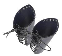 ORFOFE Portable Adjustable Leather Archery Arm Guard Pair, Bow Arm Protector Sleeve for Outdoor Hunting and Target Shooting