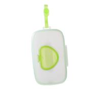 ORFOFE Portable Baby Wipes Box Hanging Hook, Outdoor Green Wet Tissue Case for Stroller, Travel-friendly Infant Wet Wipes Dispenser