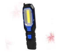 ORFOFE Portable Cob LED Inspection Torch Work Lamp with Beam Magnetic Tail Telescopic Head Battery Powered Without Battery Compact Lightweight for Repair Emergency Camping Random Color