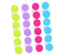 ORFOFE Portable Eye Case 30pcs Candy Color Holder Double Compartments Travel Cosmetic for Daily Use